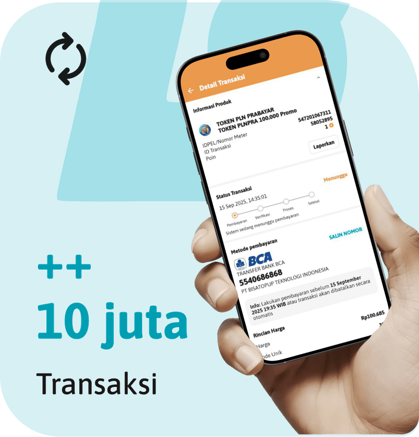 ++ 10 juta Transaksi Sukses